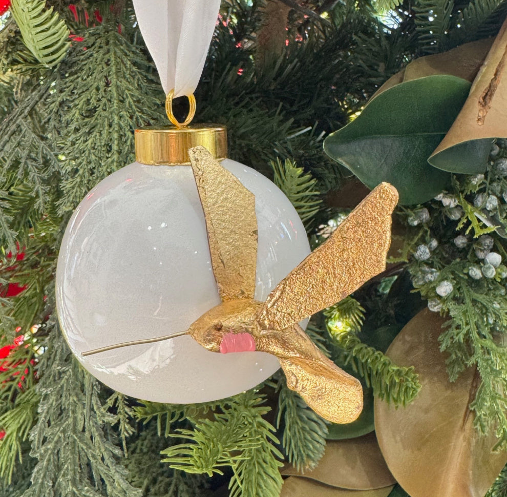 Blush Throat Hummingbird Ornament