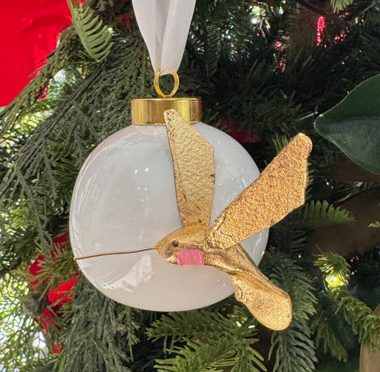 Blush Throat Hummingbird Ornament