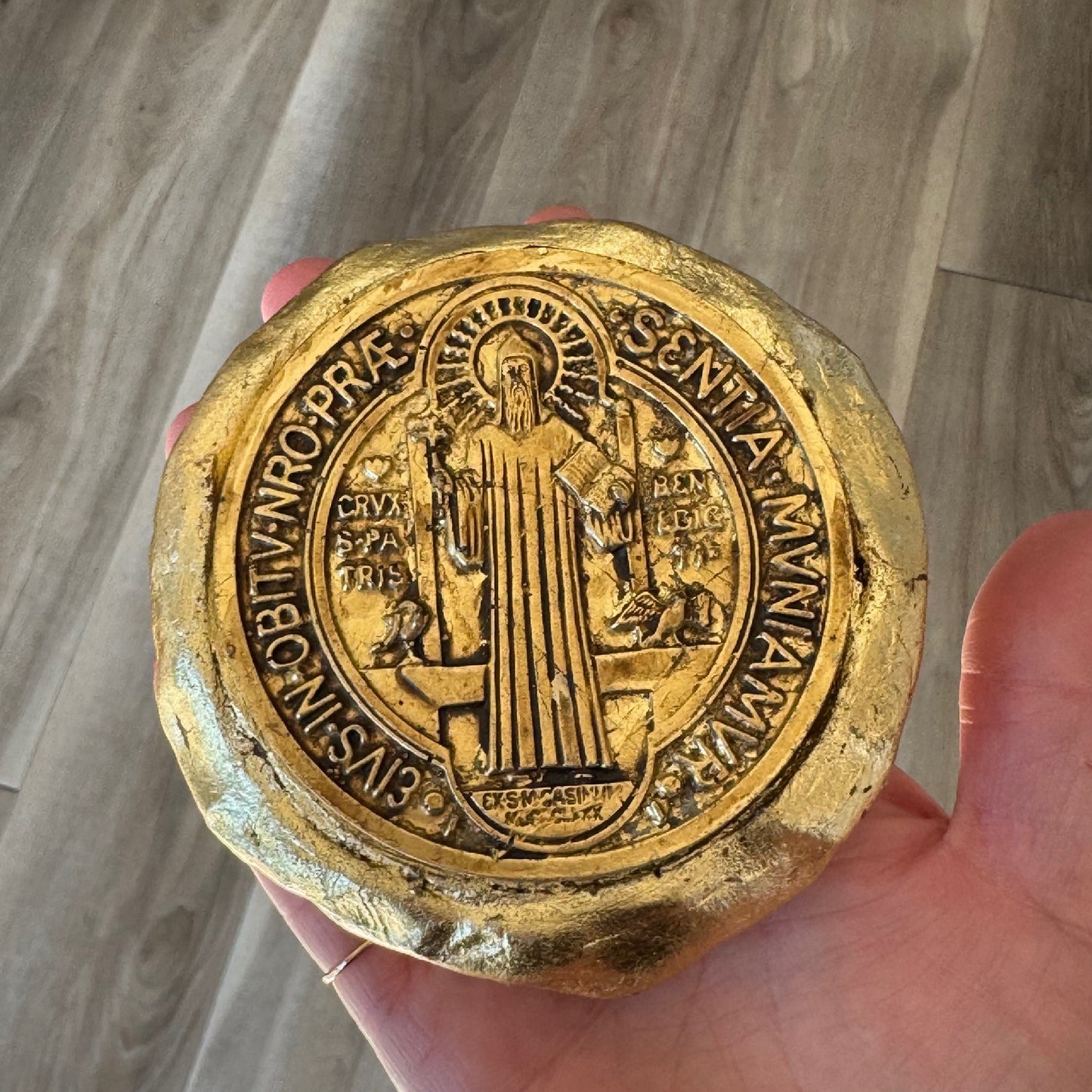 Handheld Saint Benedict Pulmonary Medallion