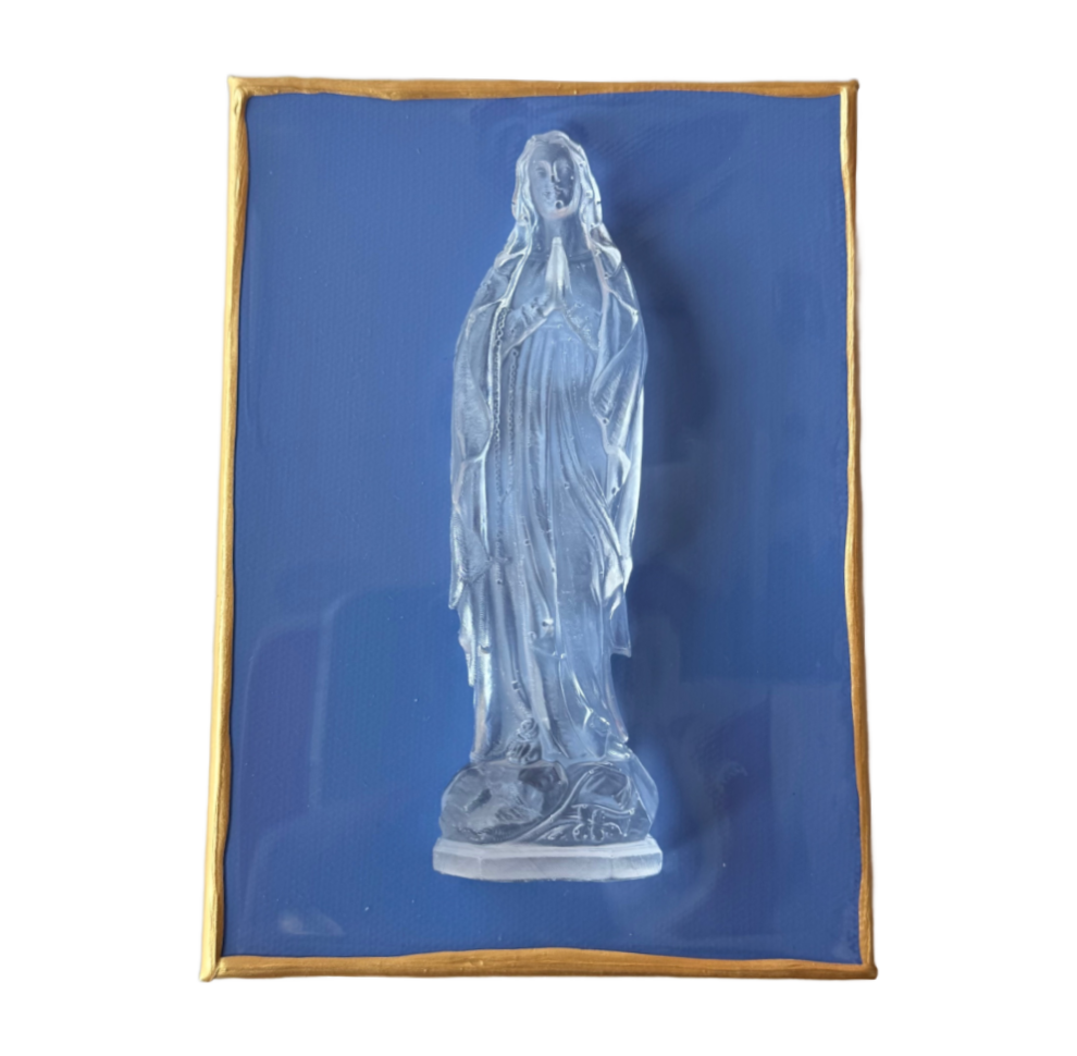 Mother Mary 5x7 Periwinkle Canvas