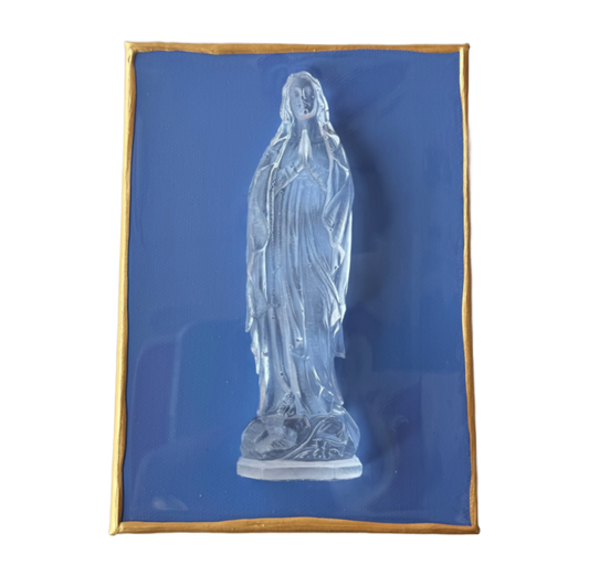 Mother Mary 5x7 Periwinkle Canvas