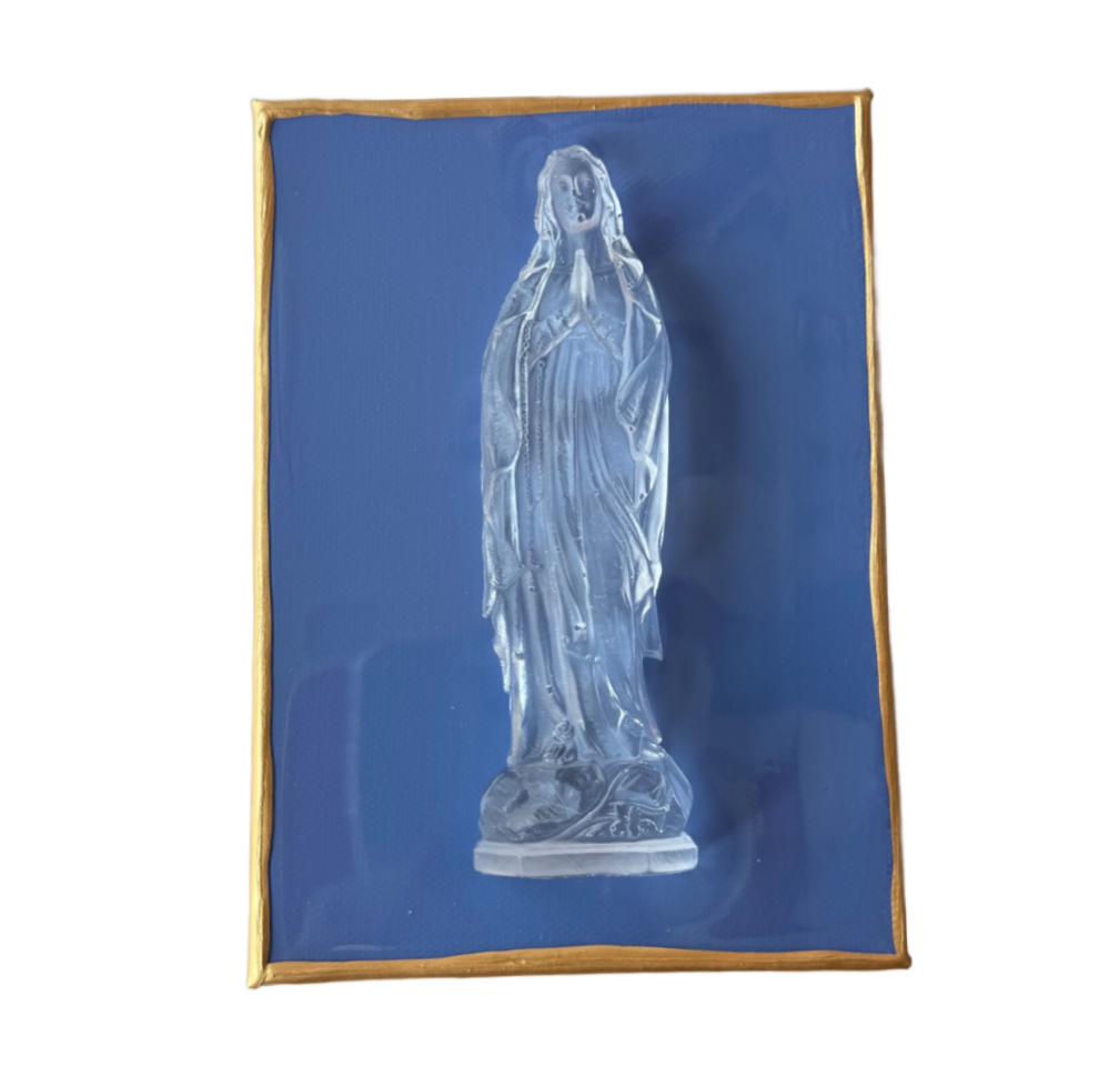 Mother Mary 5x7 Periwinkle Canvas