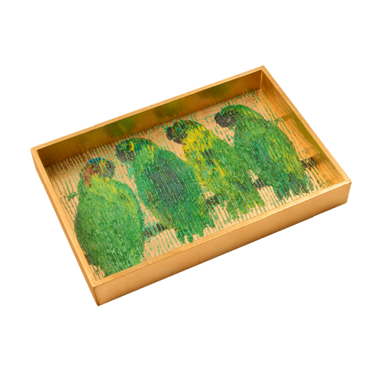 Hunt Slonem | Parrot Song Vanity Tray