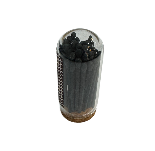 Mini Cloche Matches - Black/Black