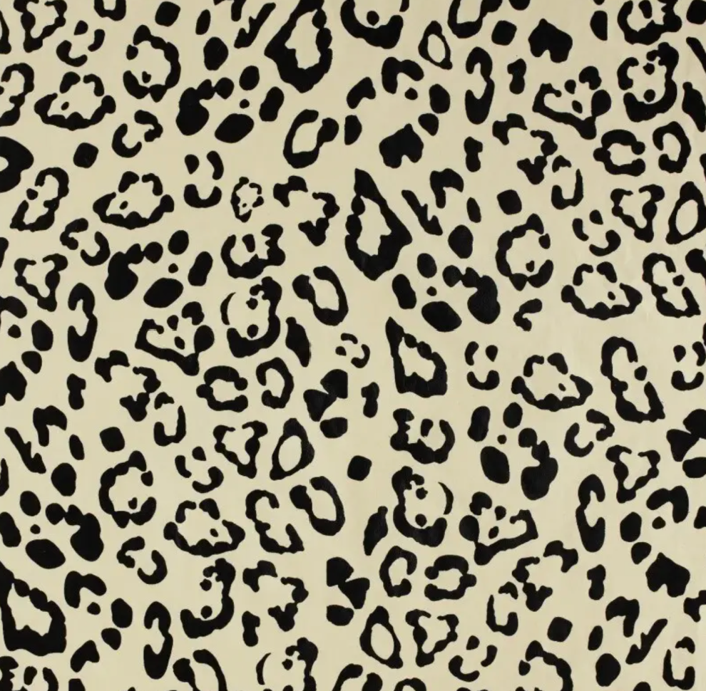 Leopard - Cream/Black Metallic Wrap Sheets