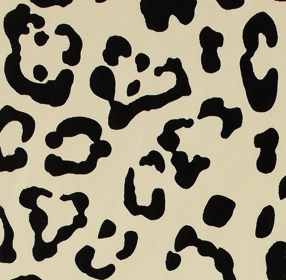 Leopard - Cream/Black Metallic Wrap Sheets