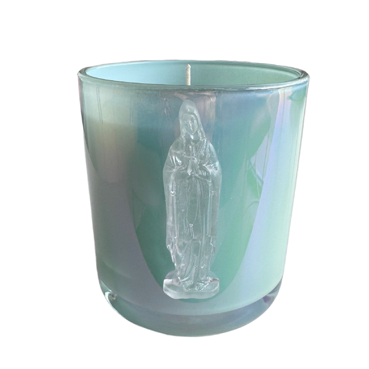 Mother Mary Blue Iridescent Uptown Candle