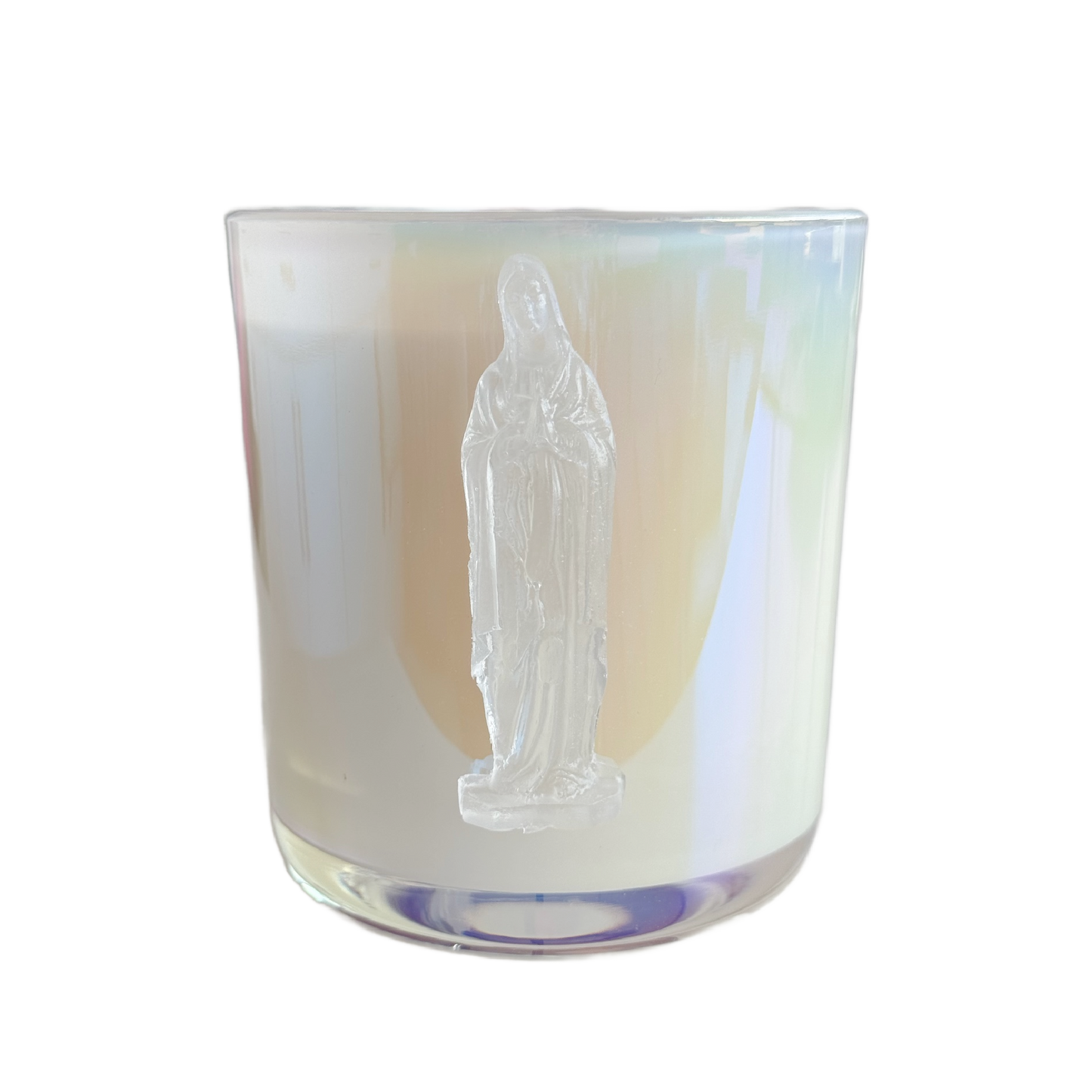 Mother Mary Iridescent Garden District Candle