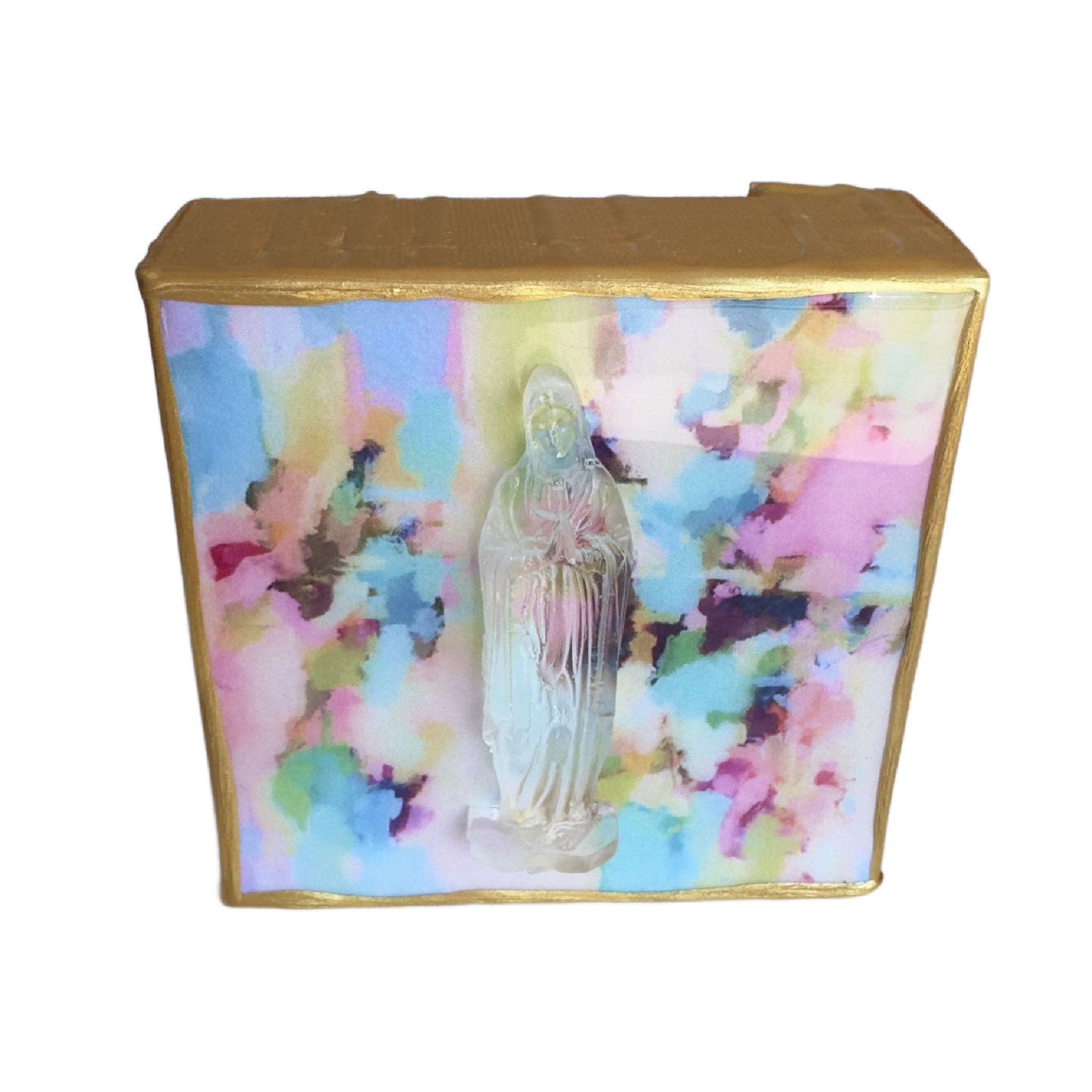 Mother Mary 4x4 Watercolor Canvas