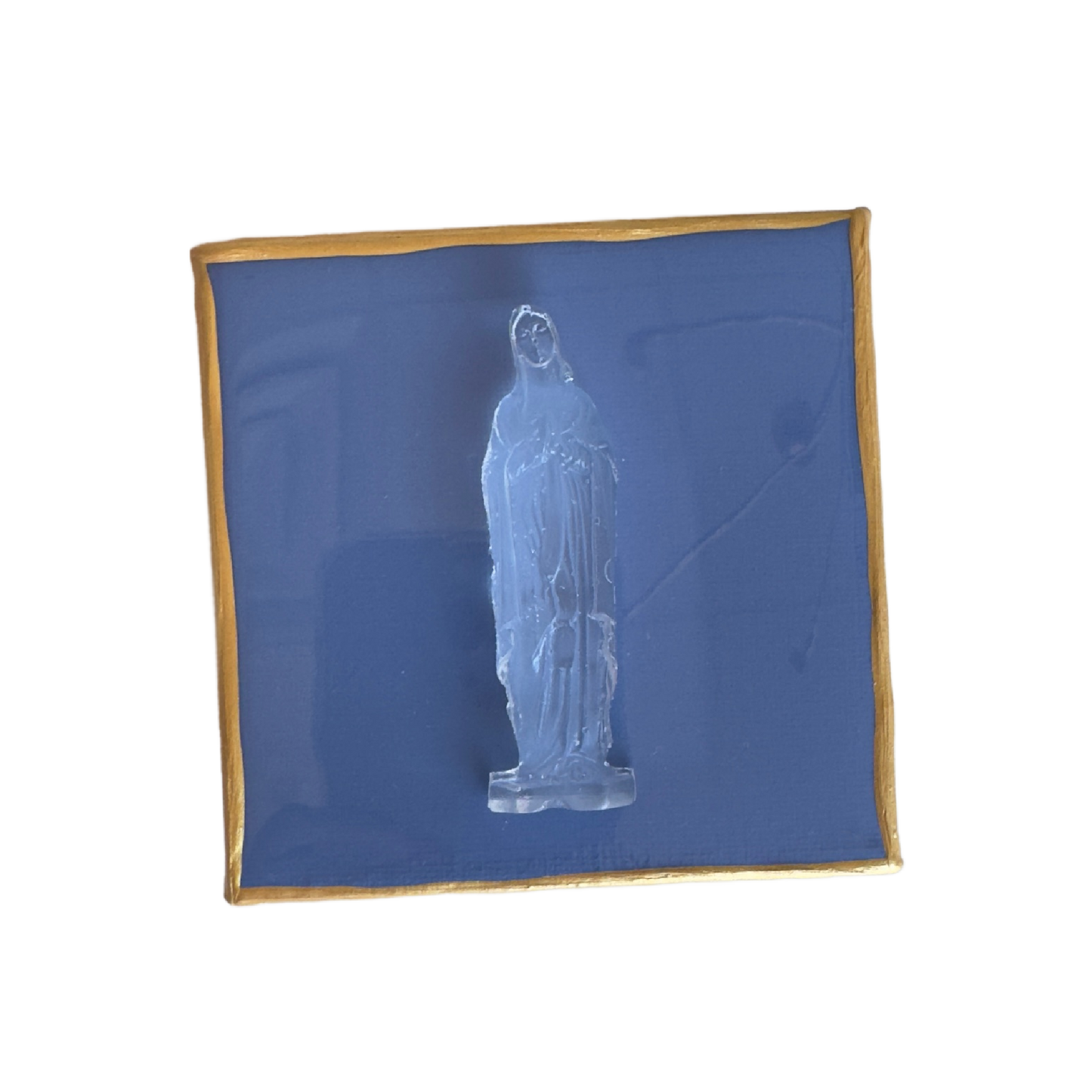 Mother Mary 4x4 Periwinkle Canvas