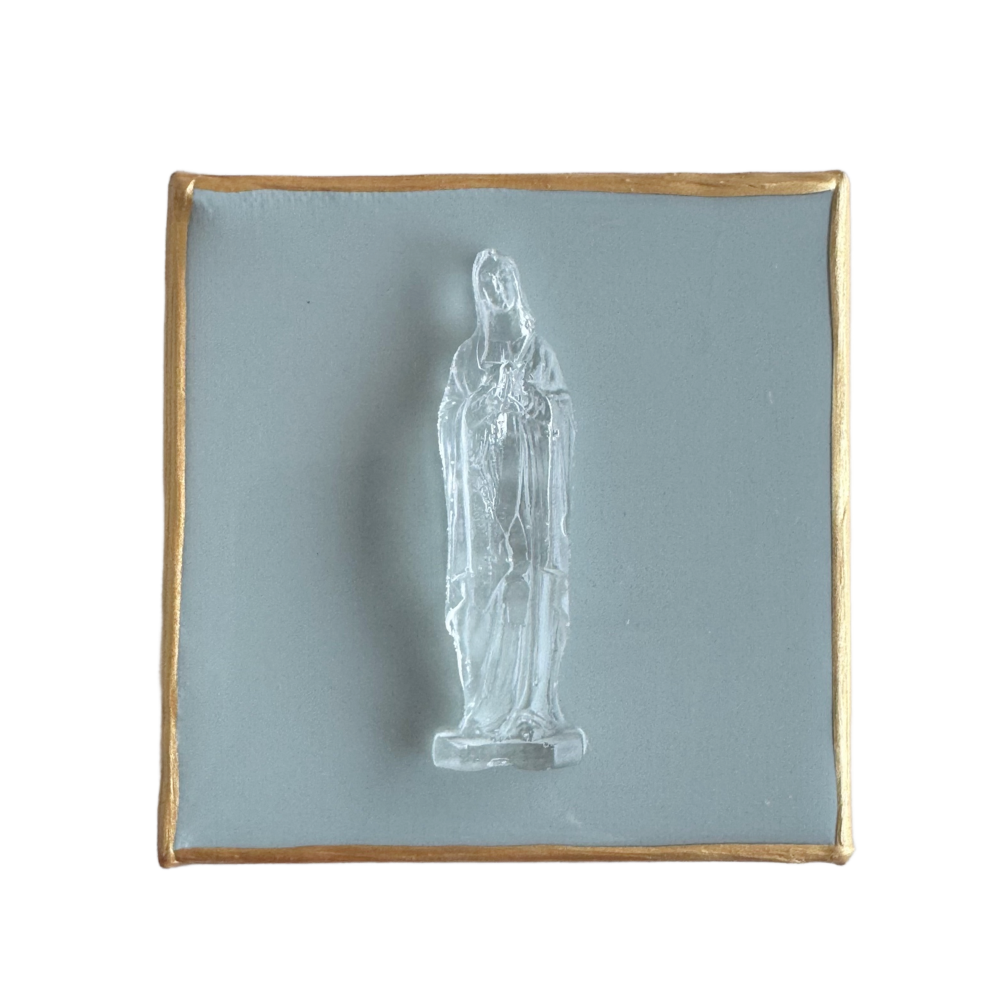 Mother Mary 4x4 Sage Green Canvas