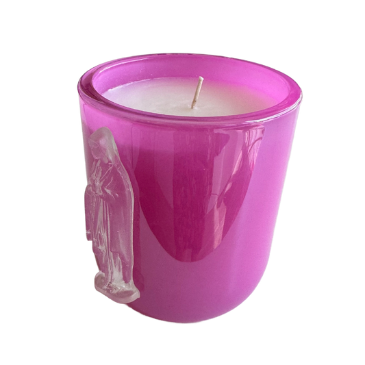 Mother Mary Pink Garden District Candle