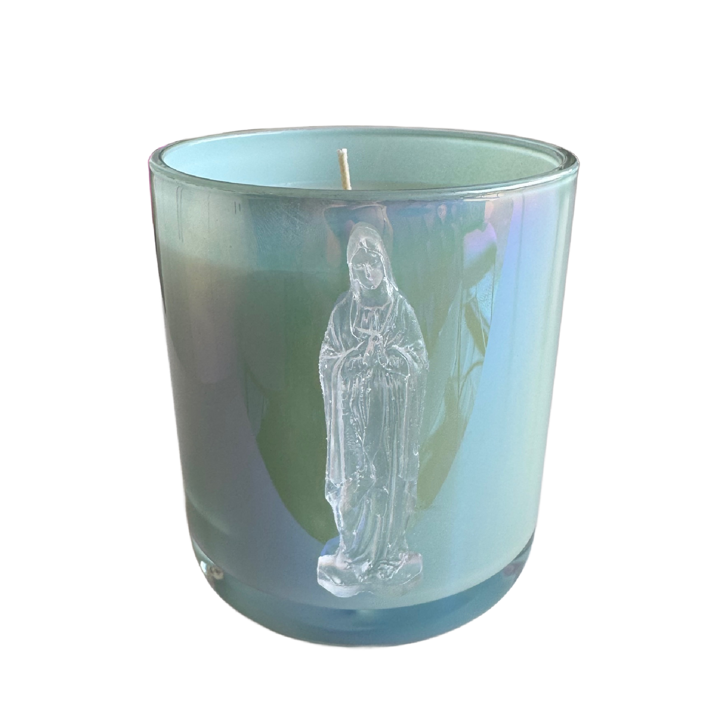 Mother Mary Blue Iridescent Uptown Candle