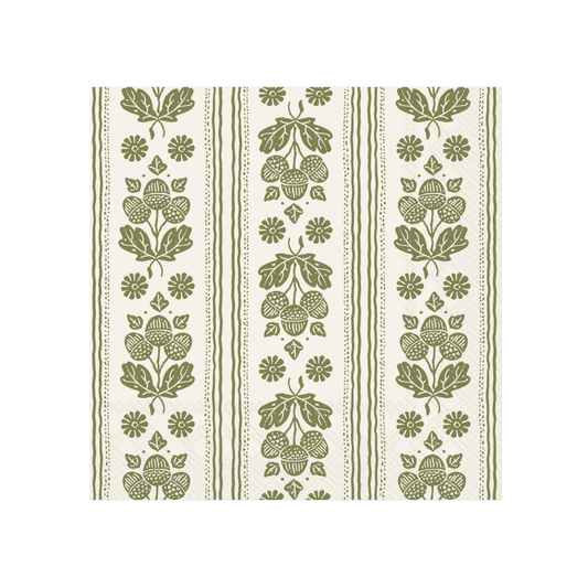 Autumn Acorn Cocktail Napkin