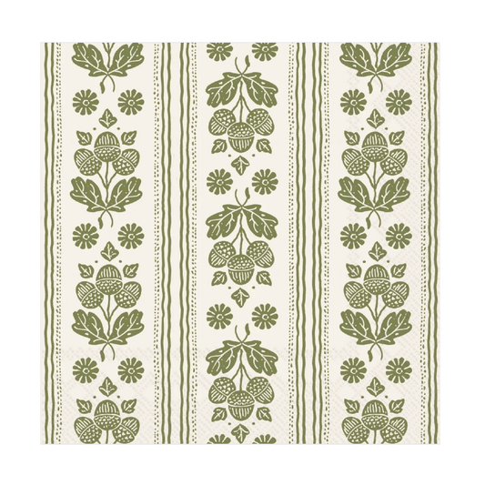 Green Autumn Luncheon Napkin