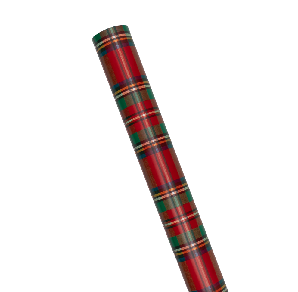 Scottish Tartan Red Wrapping Paper