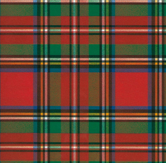 Scottish Tartan Red Wrapping Paper