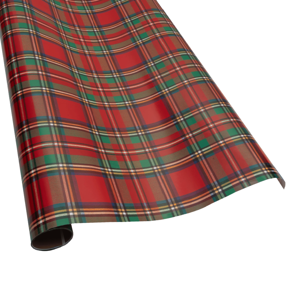 Scottish Tartan Red Wrapping Paper