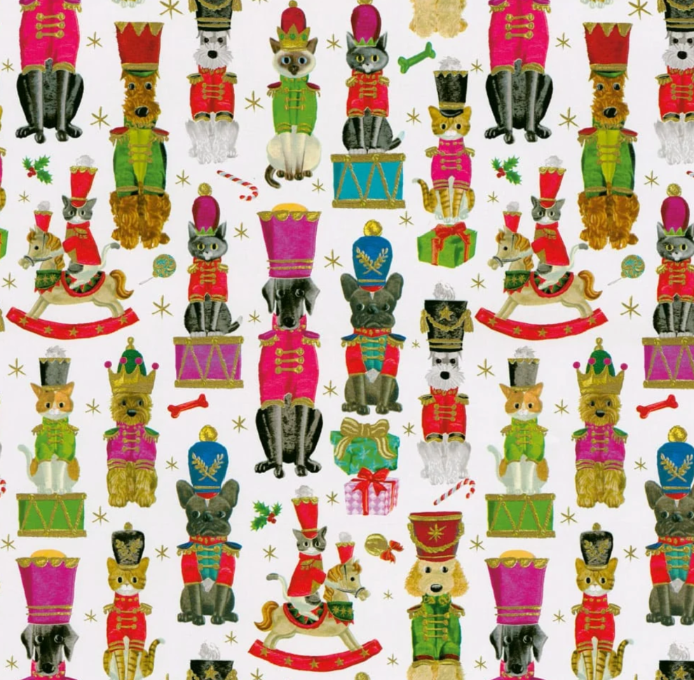 Toy Soldier Pets Gift Wrapping Paper