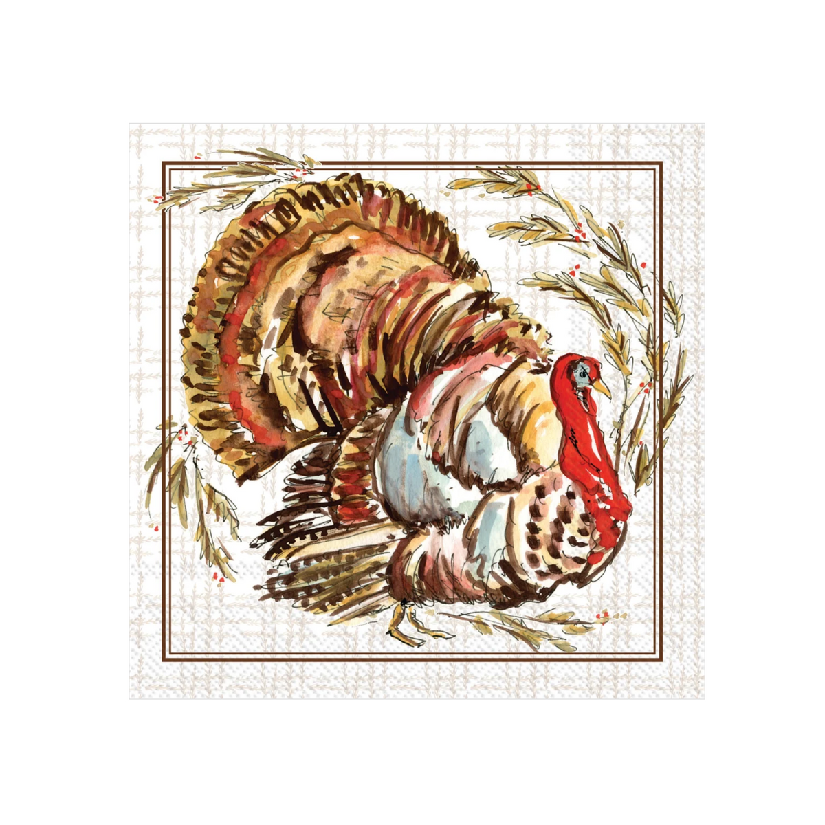 Turkey Cocktail Napkin
