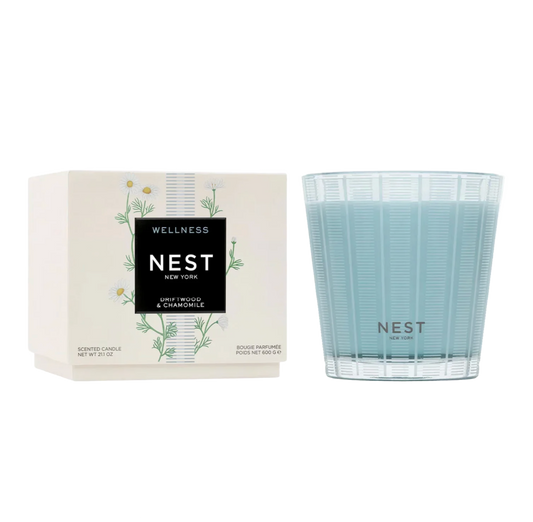 Driftwood Chamomile 3-Wick Candle by Nest