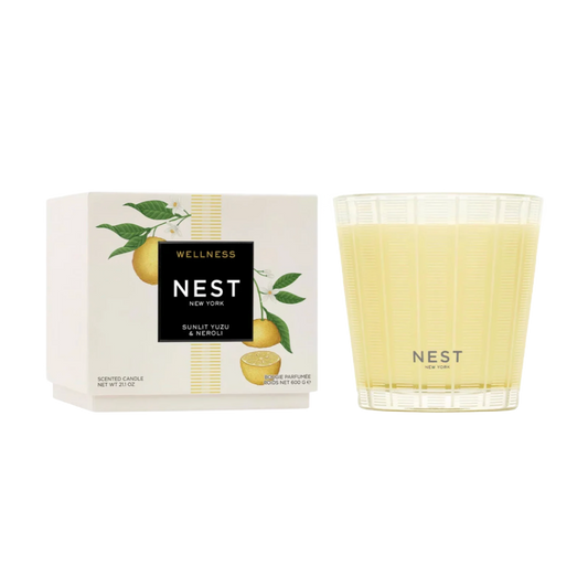 Sunlit Yuzu & Neroli 3-Wick Candle by Nest