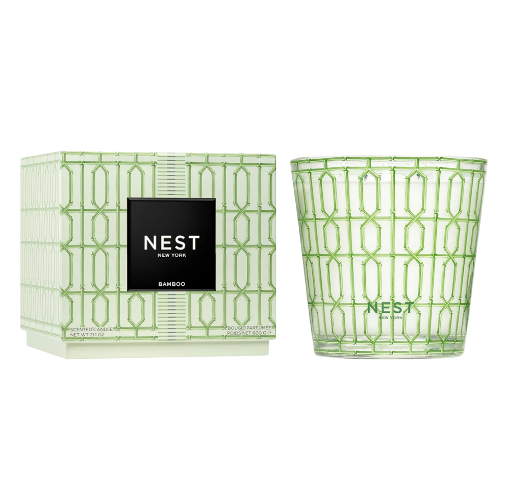 Bamboo Decorative 3 Wick Candle by Nest