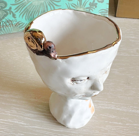 The Resting Snail - Figurative Fauna Pottery