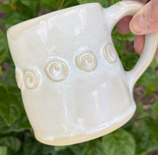 White Rosary Mug - PREORDER