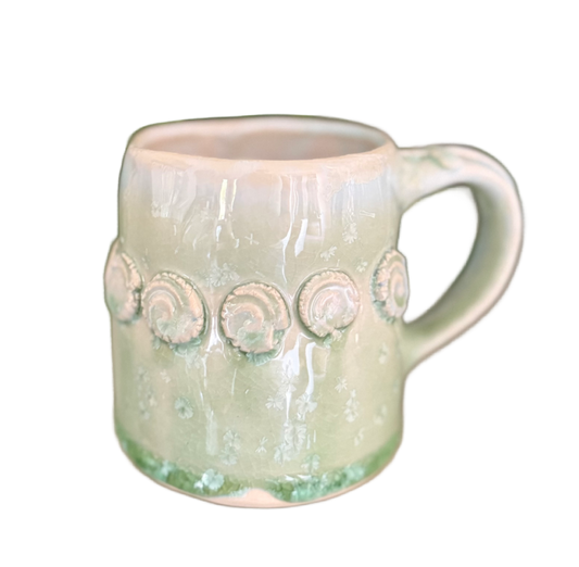 Aqua Green Rosary Mug