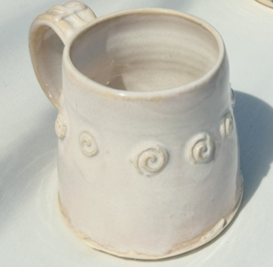 White Rosary Mug - PREORDER