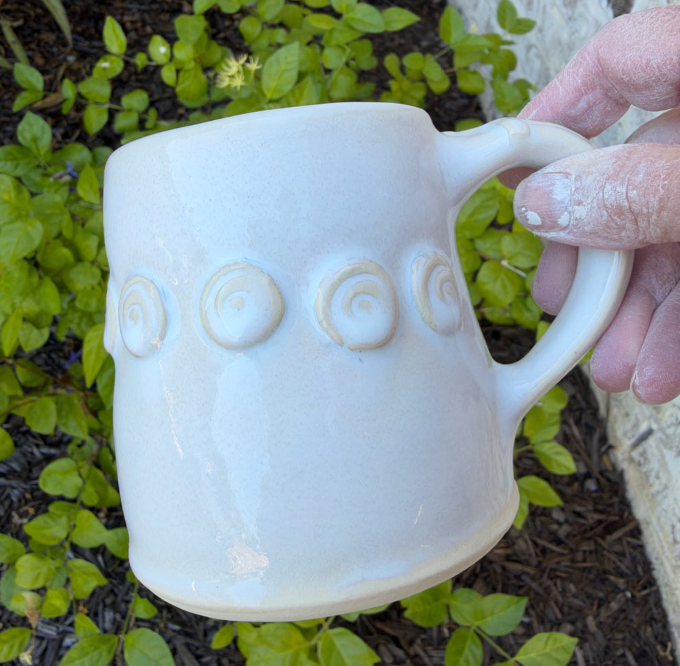 White Rosary Mug - PRESALE