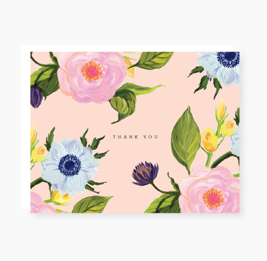 Garden Floral Thank You Card (Set of 6)