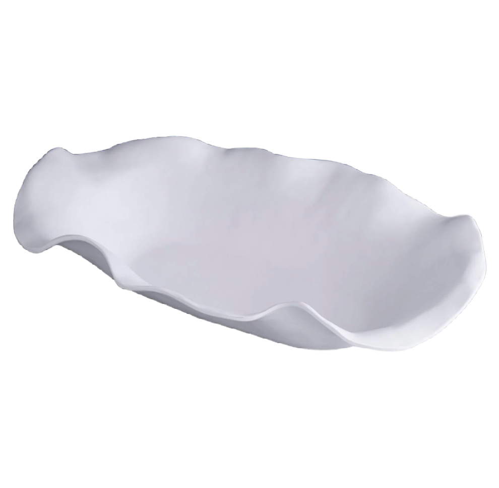 Vida Nube Extra Large Oval Centerpiece White