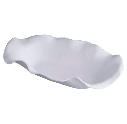 Vida Nube Extra Large Oval Centerpiece White