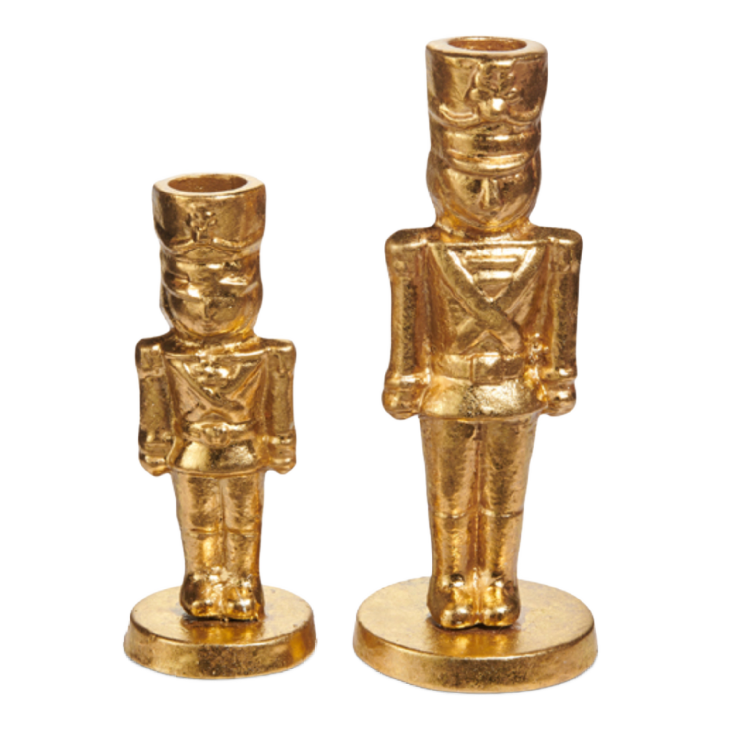 Gold Nutcracker Taper Candlestick