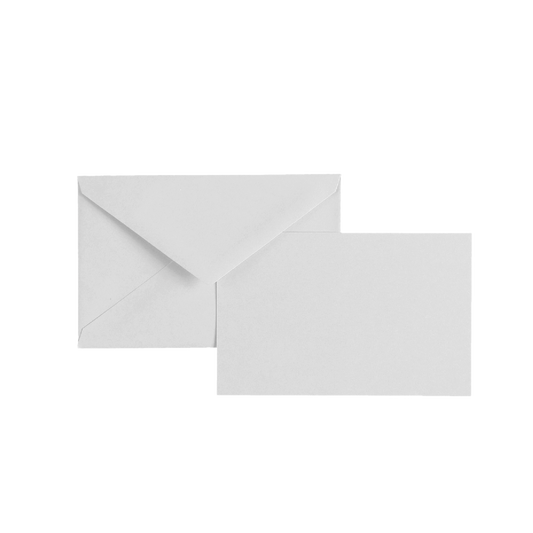 White OCM Flat Note Card Set