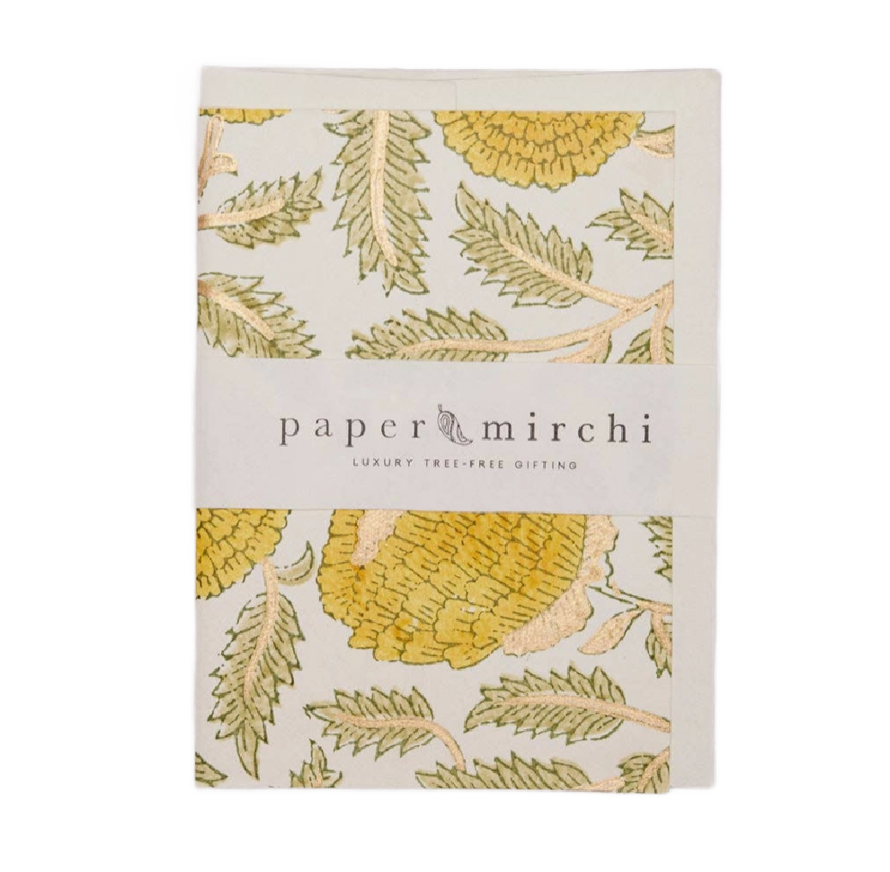 Marigold Gliz Sunshine Notecard