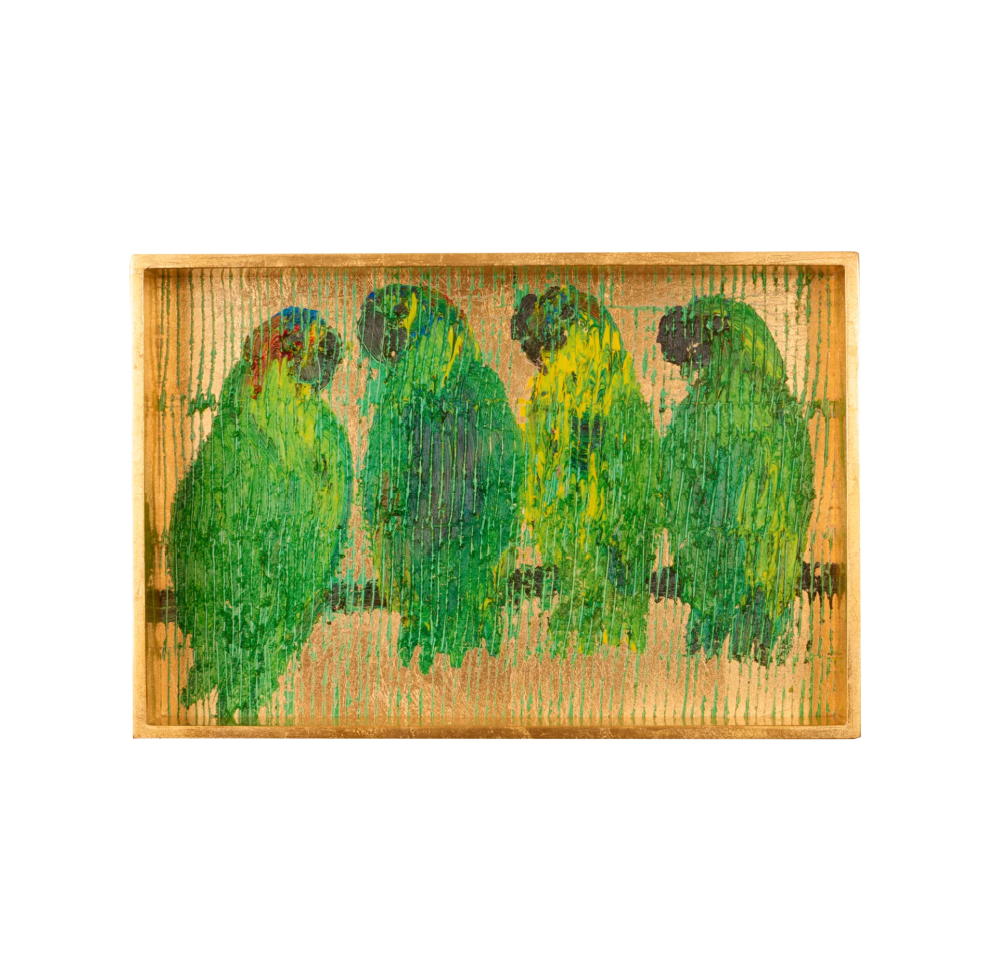 Hunt Slonem | Parrot Song Vanity Tray