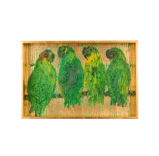 Hunt Slonem | Parrot Song Vanity Tray