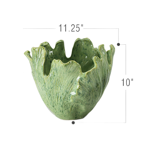 Large Green Iceberg Planter