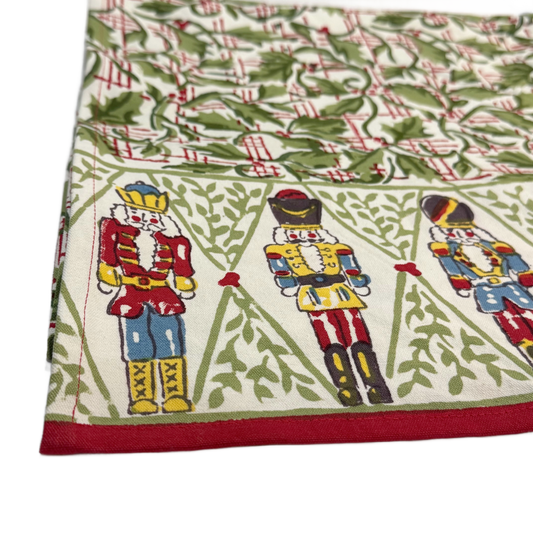 Holly Berry Nutcracker Table Runner