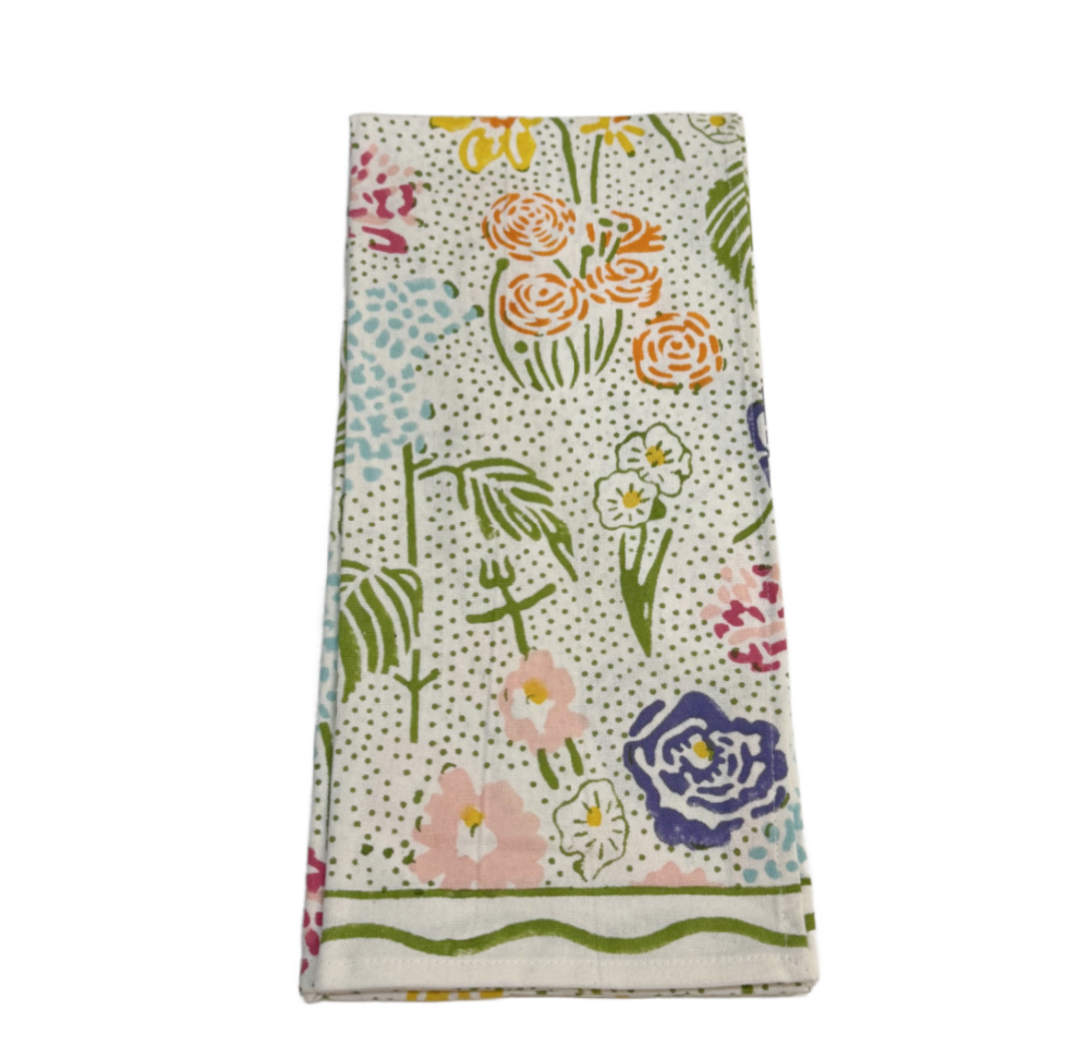 Festive Garden Tea Towel