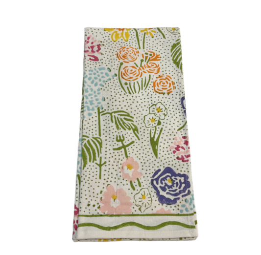 Festive Garden Tea Towel