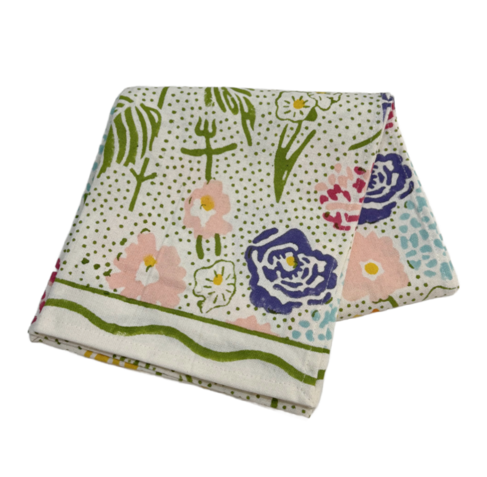 Festive Garden Tea Towel