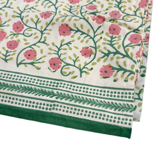 Pink and Green Table Runner