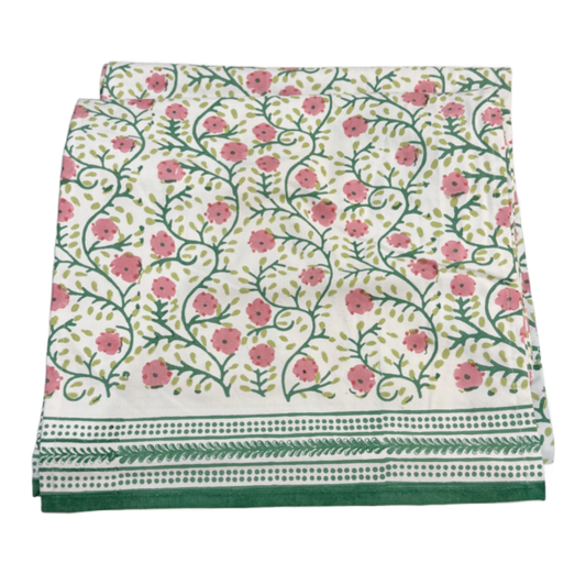 Pink and Green Table Runner