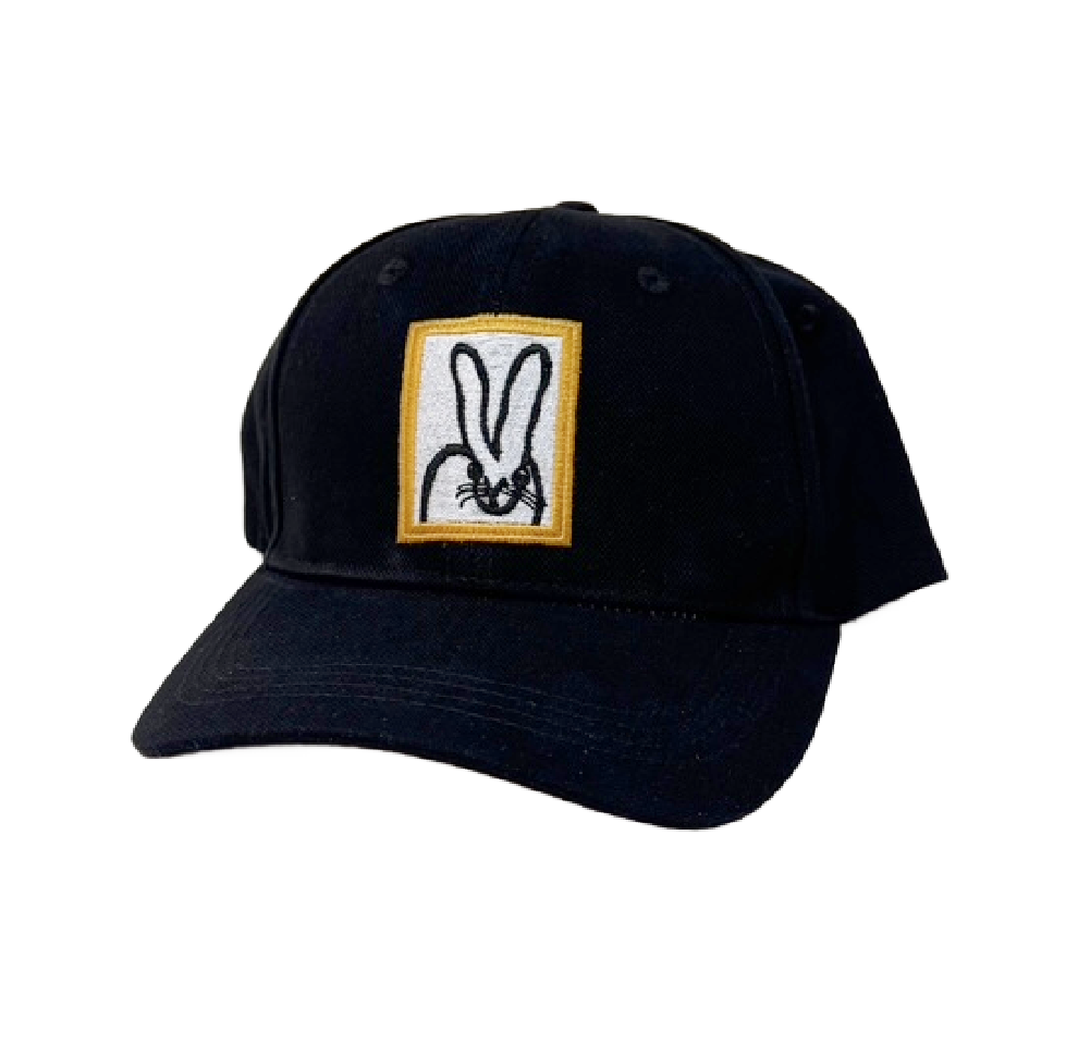 Hunt Slonem | Black Bunny Baller Cap