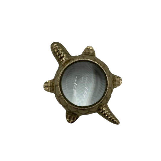 Small Brass Turtle Magnifying Glass