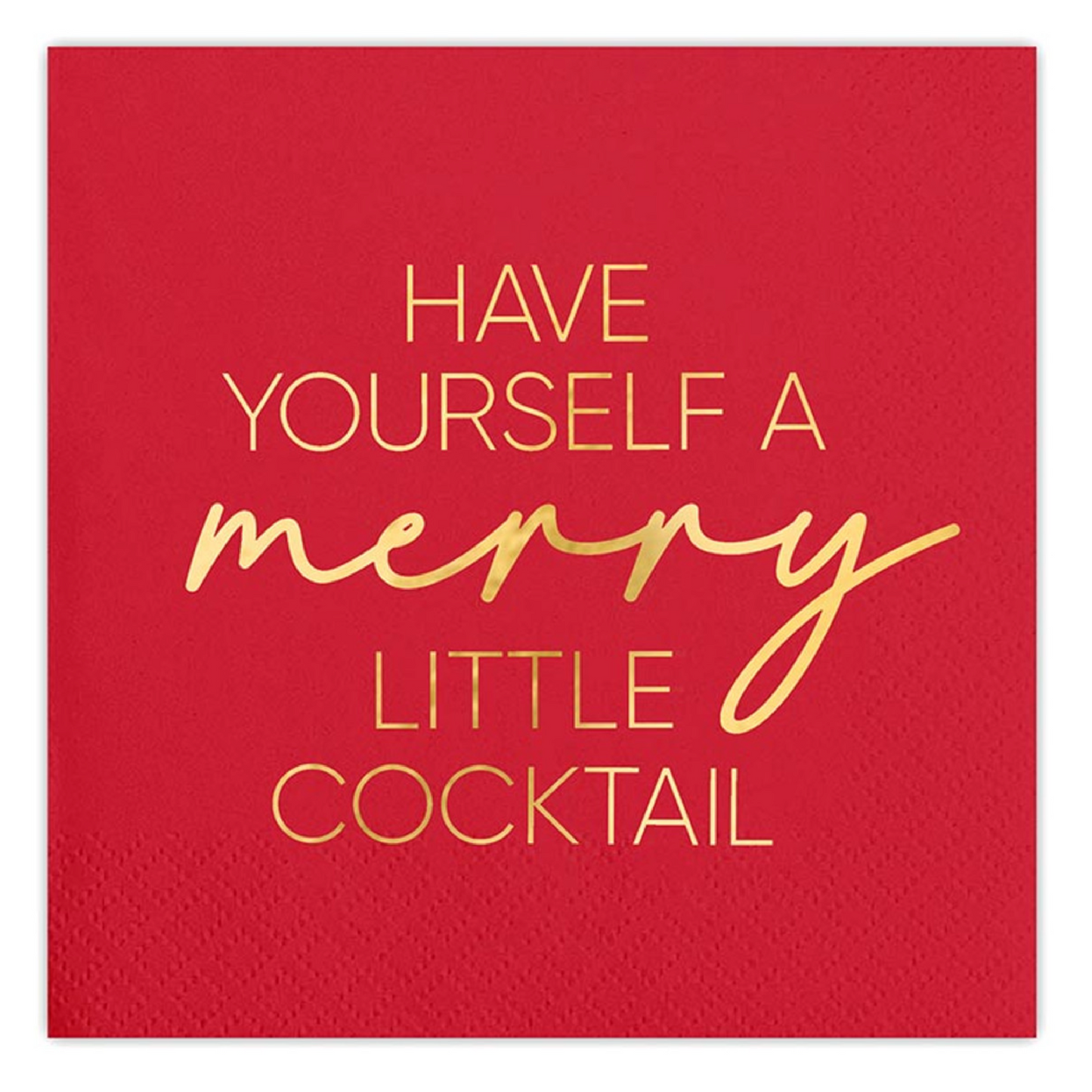 Merry Little Christmas Cocktail Napkins